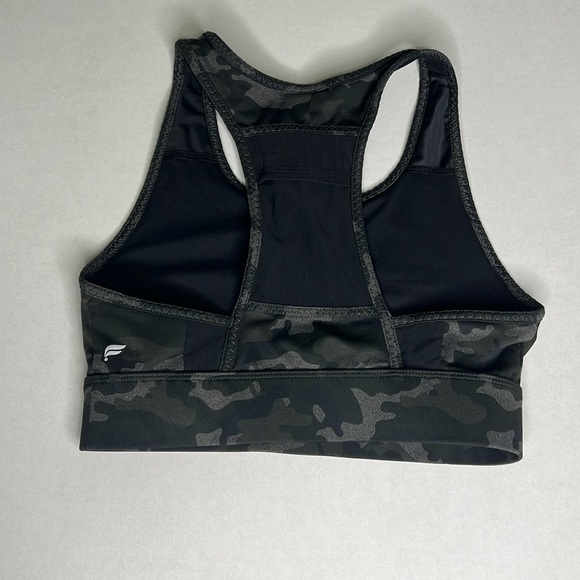 Fabletics On-The-Go Medium Impact Sports Bra Camo S - Picture 5 of 5